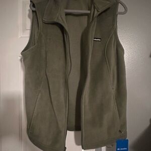 Columbia Olive Green Fleece Vest